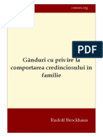 Gânduri Cu Privire La Comportarea Credinciosului În Familie