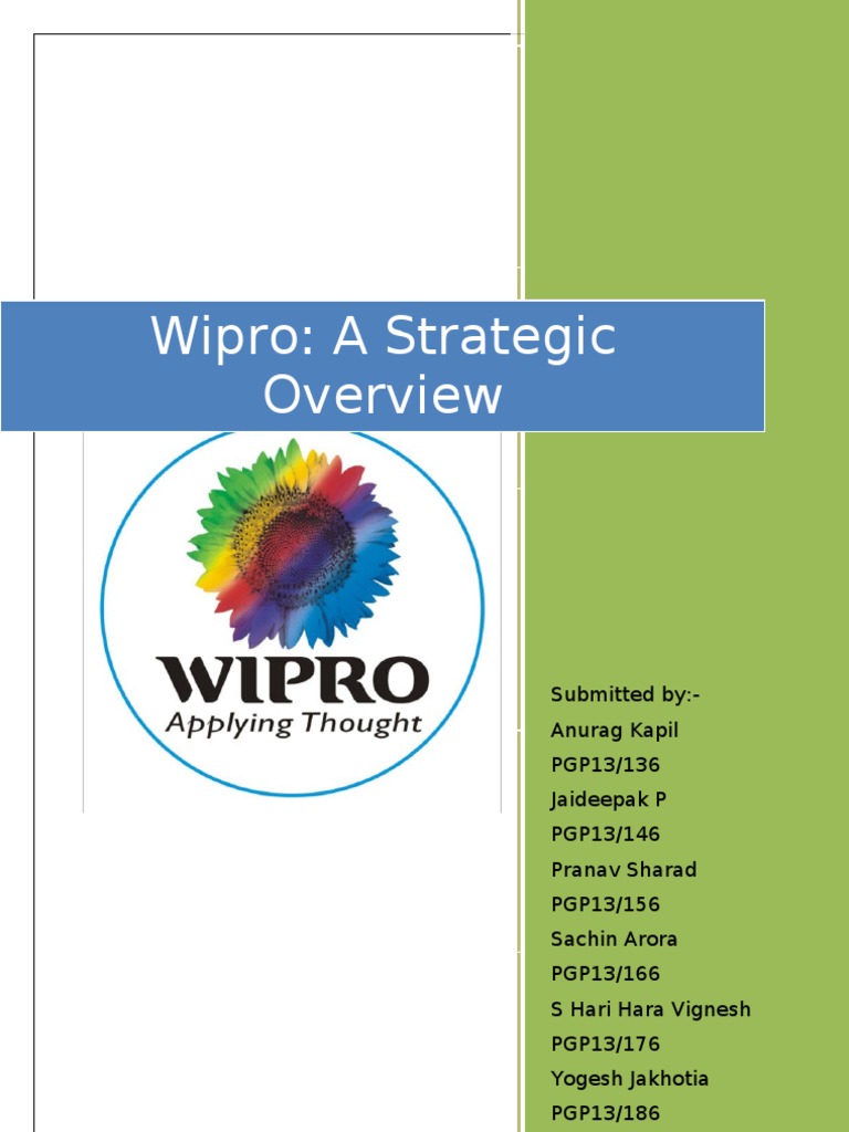 business planning of wipro