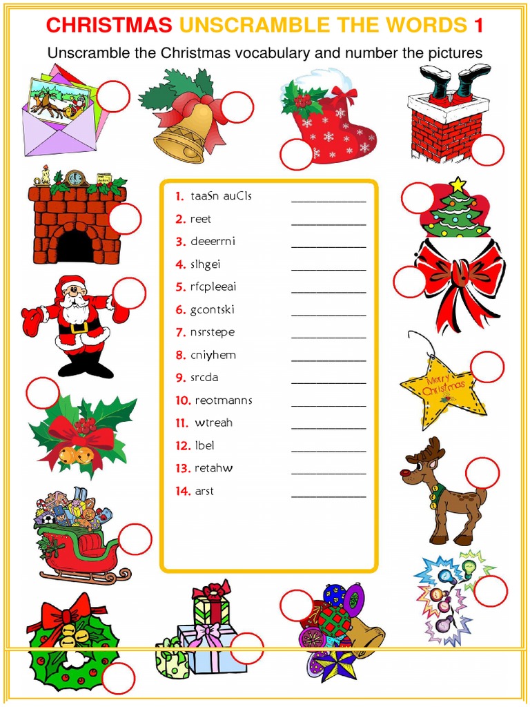 christmas unjumble | pdf