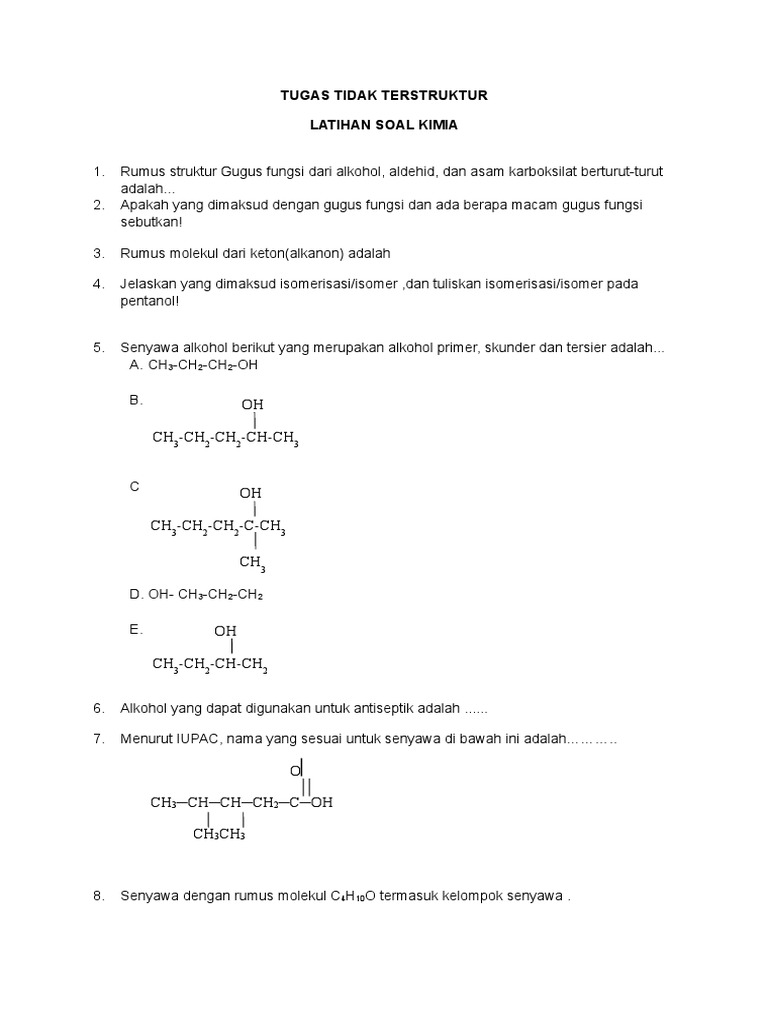 Contoh Soal Literasi Sains Kimia