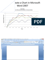 How To Create A Chart in Microsoft Word 2007