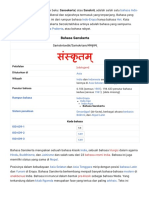 Bahasa Sanskerta - Wikipedia Bahasa Indonesia, Ensiklopedia Bebas