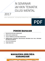 Laporan Seminar Program KKN Tematik Upi Revolusi Mental