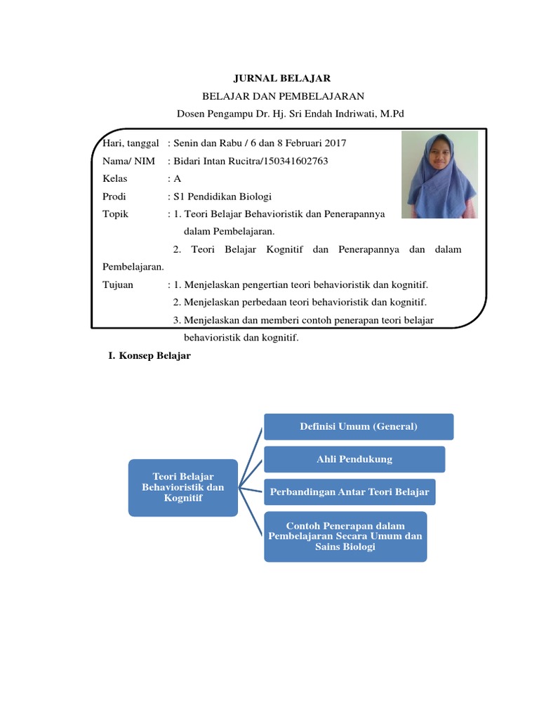 Contoh Jurnal Belajar Pdf