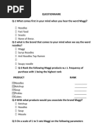 46465312 Questionnaire Maggi