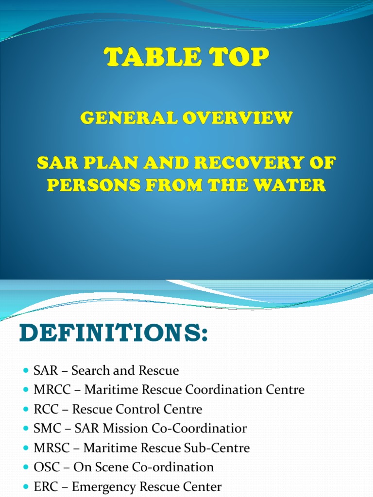 SAR Cooperation and Emergency Response | PDF | Search And Rescue ...