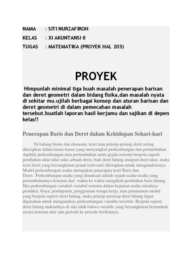 Aplikasi Deret Dalam Persoalan Fisika Jawabanku Id
