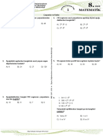 Matematik: Ölçme, Değerlendirme Ve Sınav Hizmetleri Genel Müdürlüğü