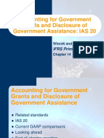 Accounting For Government Grants and Disclosure of Government Assistance: IAS 20