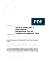 Cultivo de Tejidos para la eliminación de Patógenos con fines de Producción de Semilla de Papa.pdf