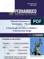 A Construção Da Polis e A Política - A Democracia Grega