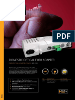 Domestic Optical Fiber Adapter: Fiber-To-The-Home Television