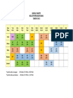 Jadual Waktu Pemulihan 2015