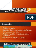 Pakistan's Location