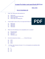 Indian Coast Guard Navik GD Previous Model Question Paper PDF Download