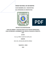 Análisis del PBI y propuesta de centro empresarial en Tarapoto