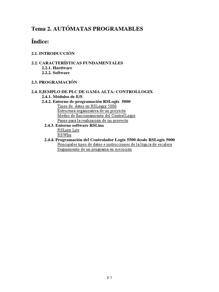 infoPLC Net Ejemplo Programacion Control Logix PDF | PDF