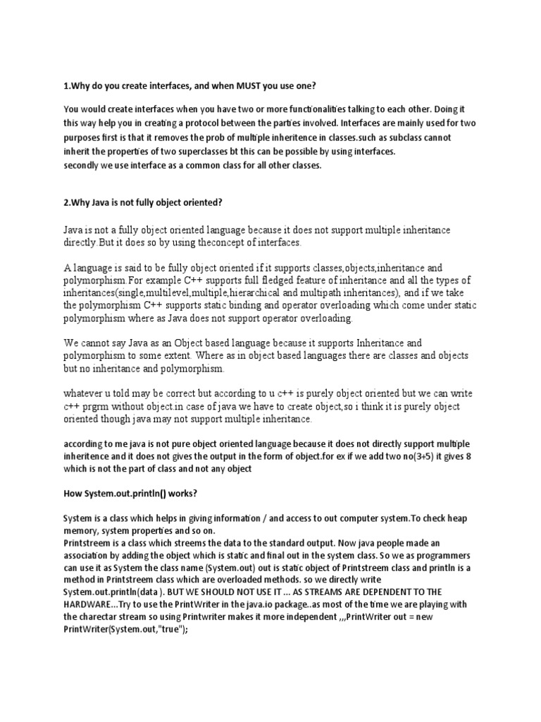 Interfaces and Polymorphism Understanding the Uses and Advantages of