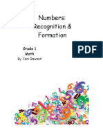 Numbers: Recognition & Formation: Grade 1 Math