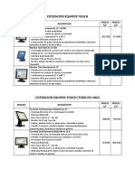 Cotizacion Equipos