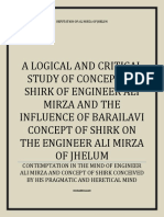 Studying the Concept of Shirk of Engineer Ali Mirza