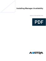 Installing Manager Availability: Installation Instruction