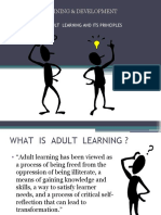 of Adult Learning