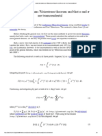 Proof that e and π are transcendental numbers