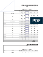 Steel Reinforcement Estimation