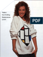 Piet Mondrian Square Composition Knitting Sweater Pattern