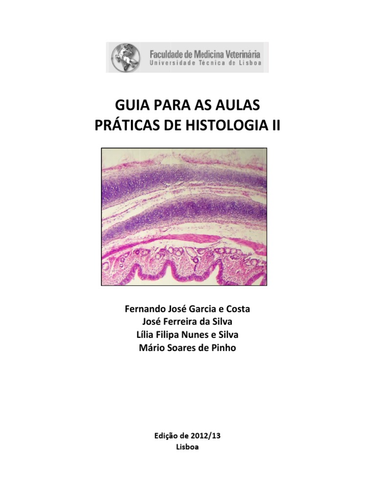 Guia de Histologia: Estruturas e Funções | PDF | Artéria | Epitélio