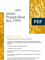 Rent Structure Under Punjab Rent Act, 1995