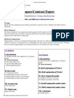 Compare Contrast Papers