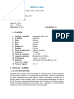 Historia clínica de paciente con dolor inguinal e insuficiencia renal crónica