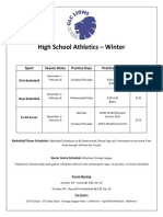 winter high school athletics