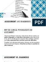 Psych 274 - Assessment and Diagnosis