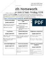 Math HW Week 15 - Unit 2 Review