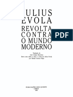 Julius Evola Revolta Contra o Mundo Moderno
