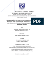 El Viaje Inmóvil, Estudio en Espiral Sobre El Suicidio. Tesis Que para Optar Por El Grado De: Maestro en Trabajo Social Presenta: Juan de Dios Barrueta Rath