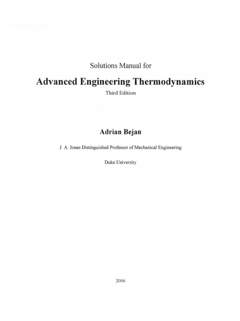 ADRIAN BEJAN ADVANCED ENGINEERING THERMODYNAMICS SOLUTION MANUAL visual data 7