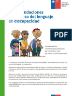 Folleto Uso Del Lenguaje en Discapacidad