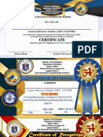 SF Elementary School certificates