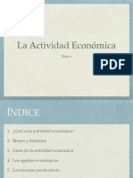 La actividad económica