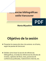 Referencias Bibliográficas - Estilo Vancouver