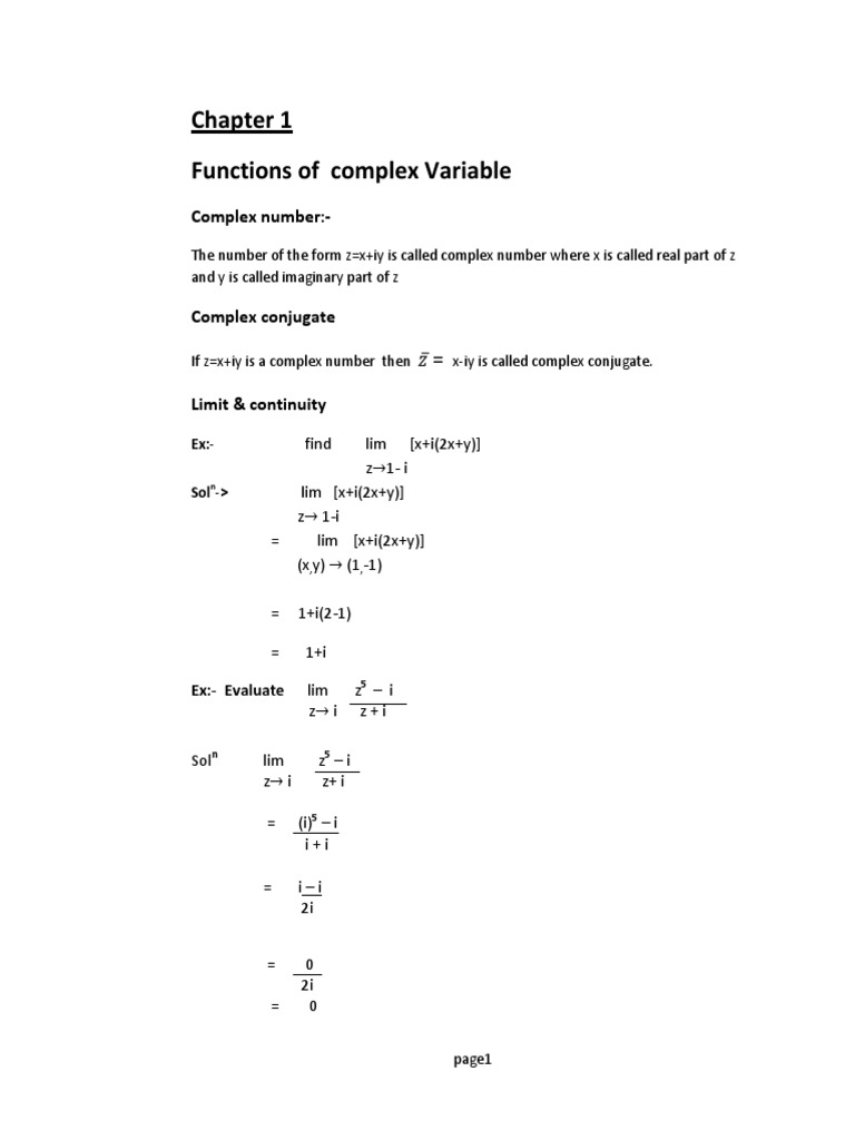Complex Analysis | PDF | Continuous Function | Complex Number