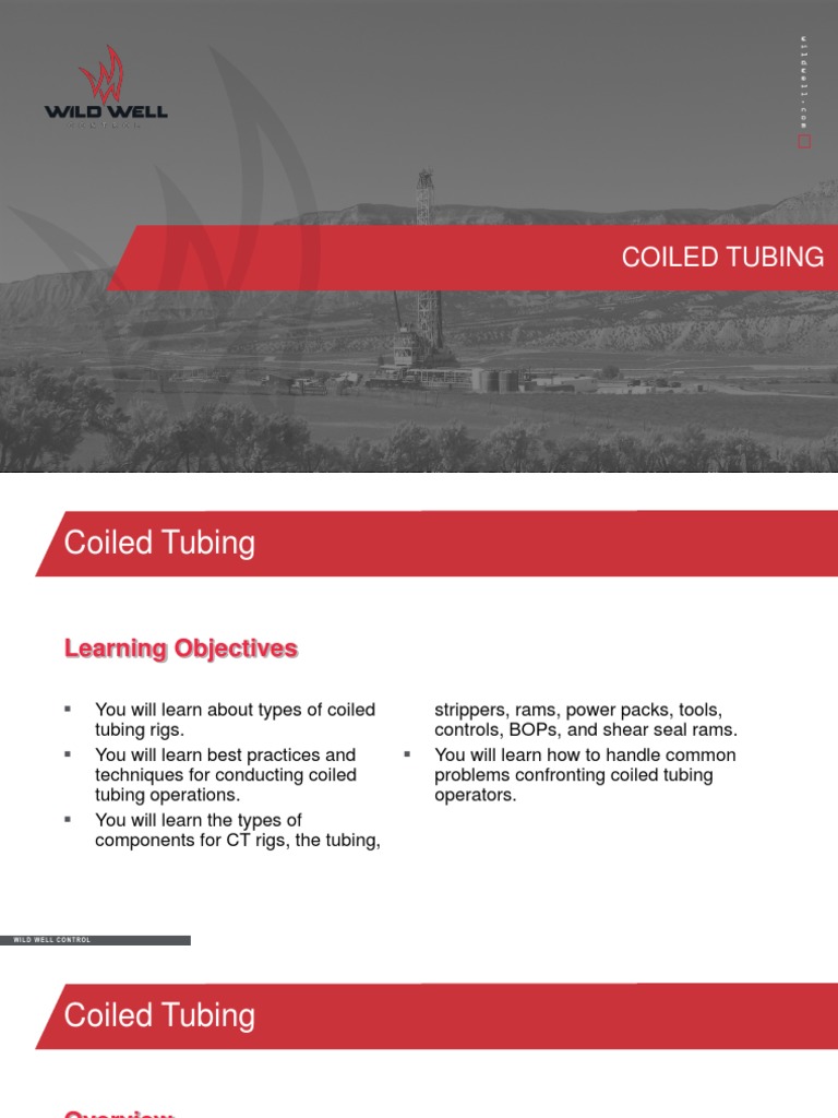 Introduction To Coiled Tubing PDF Buckling Casing (Borehole)