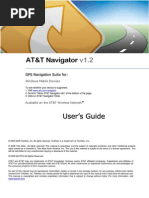 AT&T Navigator v1.2 User's Guide for Windows Mobile Devices