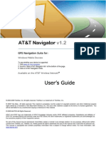 AT&T Navigator v1.2 User's Guide For Windows Mobile Devices