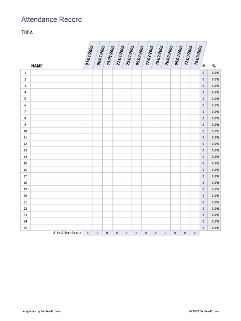 Attendance Record | PDF