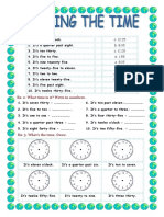 Match Times Exercises Learn Tell Analog Digital Clocks